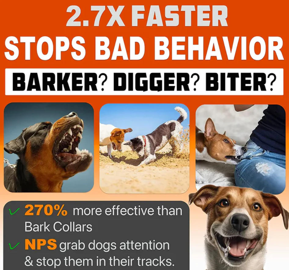 BarkBlocker™ Ultrasonic Anti-Bark Dog Training Device With LED Flashlight